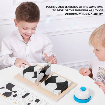 Wooden hidden block puzzle