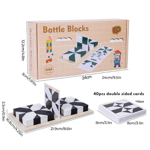 Wooden hidden block puzzle