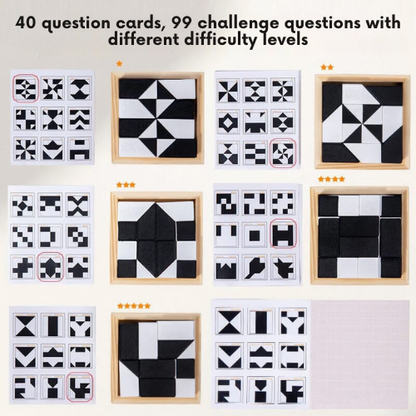 Wooden hidden block puzzle