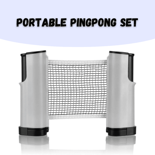 Portable ping pong set