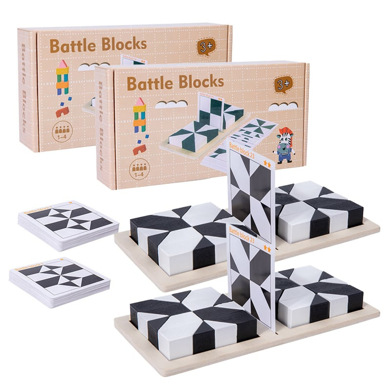 Wooden hidden block puzzle