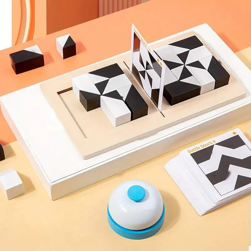 Wooden hidden block puzzle