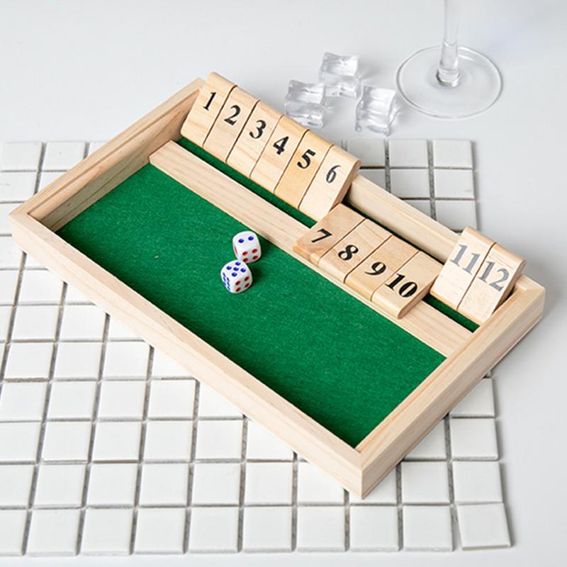 Shut The Box Game - Fun tabletop game for adults and children